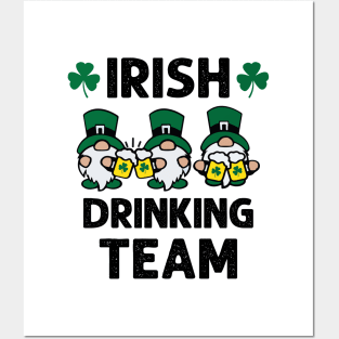 Irish Beer Drinking Gnomies Team Funny St Patrick's Day Posters and Art